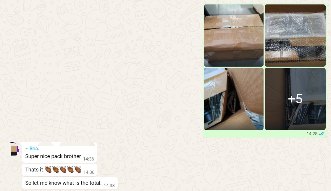 Customer feedback about trust and professionalism